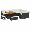 vidaXL Garten-Sofa-Set 12 stk. 11-Sitzanzahl Schwarz und Creme
