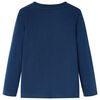 Kinder-Langarmshirt Marineblau 104