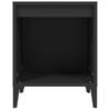 vidaXL Nachttische 2 Stk. Schwarz 40x35x50 cm