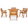 vidaXL 5-teiliges Garten-Ess-Set 120 x 75 cm Massivholz Akazie