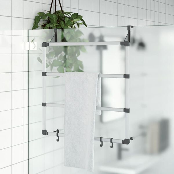 vidaXL Handtuchhalter 67x15x66 cm Aluminium