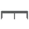 vidaXL Gartenbank 2-Sitzer Grau 159,5x44x45 cm Massivholz Kiefer