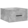vidaXL Wand-Nachttisch Betongrau 35x35x20 cm