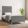 vidaXL Bettgestell ohne Matratze Dunkelgrau 90x190 cm Stoff