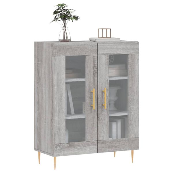 vidaXL Sideboard Grau Sonoma 69,5x34x90 cm Holzwerkstoff