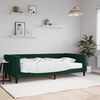 vidaXL Tagesbett mit Matratze Dunkelgr&uuml;n 100x200 cm Samt