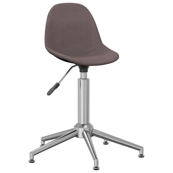 vidaXL B&uuml;rostuhl Drehbar Taupe Stoff