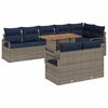 vidaXL Gartensofa-set 9 Stk. 8-Sitzanzahl Grau