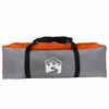 vidaXL Campingzelt mit Dach Grau und Orange 275 x 230 x 140 cm Taft