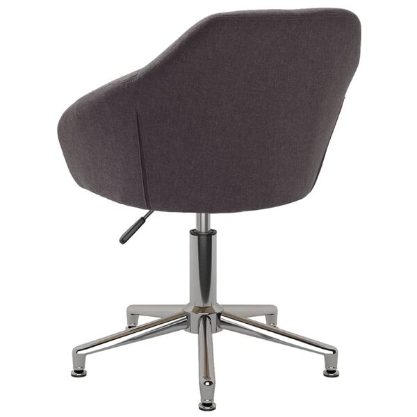 vidaXL B&uuml;rostuhl Drehbar Taupe Stoff
