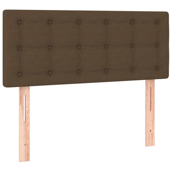 vidaXL Kopfteil Dunkelbraun 100x5x78/88 cm Stoff