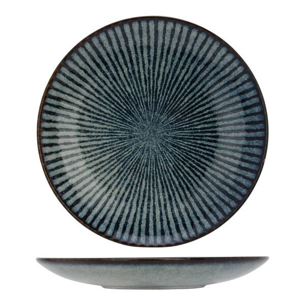 Cosy & Trendy Dessertteller Atlantis 6 Stk. Gestreift &Oslash;21,5 cm Blau