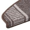vidaXL Selbstklebende Treppenschoner 15 pcs Braun 65 x 21 x 4 cm