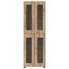 vidaXL Highboard mit T&uuml;r Artisan-Eiche 60 x 35 x 182 cm Holzwerkstoff