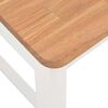 vidaXL Esszimmerst&uuml;hle 2 Stk. Wei&szlig; Massivholz Eiche