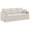 vidaXL Sofa 2 pcs Creme 198 x 78 x 80 cm Samt