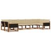 vidaXL Outdoor-Sofagarnitur 7 stk. Natur und Beige