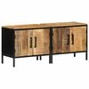 vidaXL Nachttisch 2 stk. Braun und Schwarz 50 x 30 x 45 cm