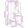 vidaXL Highboard mit Schubladen 2 pcs Artisan-Eiche Holzwerkstoff