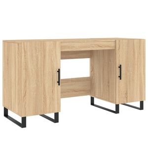 vidaXL Schreibtisch Sonoma-Eiche 140x50x75 cm Holzwerkstoff
