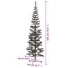 vidaXL Schlanker Weihnachtsbaum Schwarz 180 cm