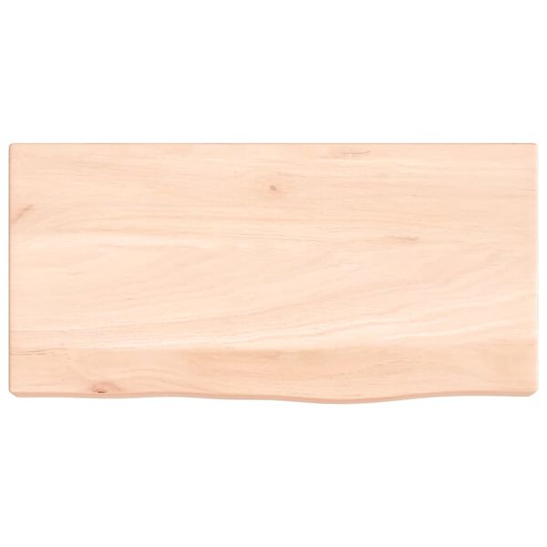 vidaXL Wandregal 40x20x4 cm Massivholz Eiche Unbehandelt