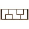 vidaXL Wandregal Braun Eichen-Optik 36x16x90 cm Holzwerkstoff