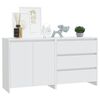 vidaXL 2-tlg. Sideboard Wei&szlig; Holzwerkstoff