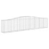 vidaXL Gabionen mit Hochbogen 25 Stk. 400x50x80/100cm Verzinktes Eisen