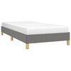 vidaXL Bettgestell ohne Matratze Dunkelgrau 90x190 cm Stoff