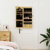 vidaXL Schmuckschrank mit Spiegel Wandmontage 37,5x10x90 cm