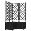 vidaXL Garten-Pflanzgef&auml;&szlig; 3 stk. Schwarz 80 x 80 x 143 cm PP