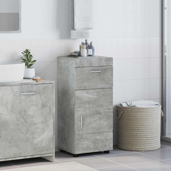 vidaXL Badezimmerschrank-Set TULUM Beton Grau 37 x 31,5 x 82 cm