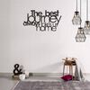 Homemania Wanddekoration Worte 70x40 cm Stahl Schwarz