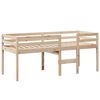vidaXL Hochbett mit Dach 90x190 cm Massivholz Kiefer