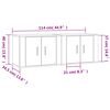 vidaXL TV-Wandschr&auml;nke 2 Stk. Grau Sonoma 57x34,5x40 cm