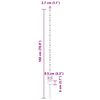 vidaXL Zaunpfosten 11 pcs Silber 140 cm Stahl