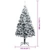 vidaXL Weihnachtsbaum mit 300 LEDs mit St&auml;nder Gr&uuml;n 300 cm PVC
