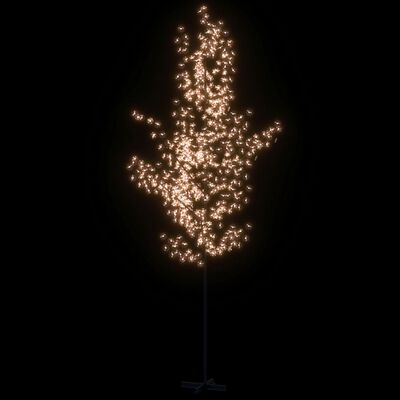 vidaXL LED-Baum mit Kirschblüten Warmweiß 672 LEDs 400 cm