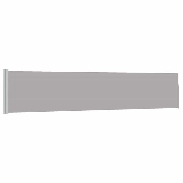 vidaXL Ausziehbare Seitenmarkise 100&times;500 cm Grau