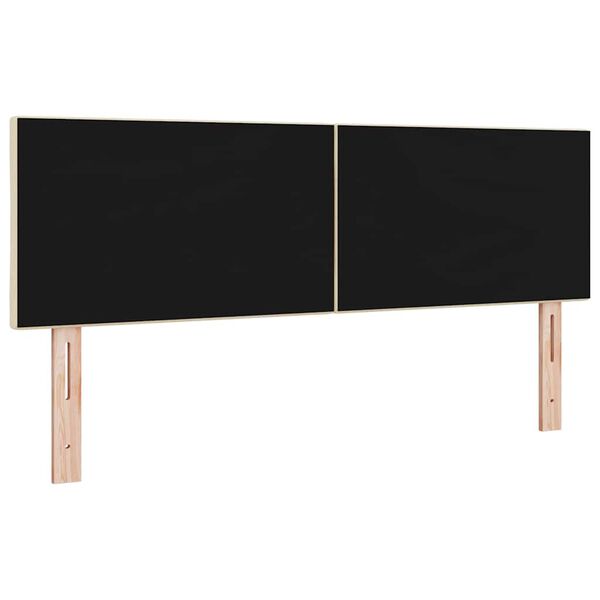 vidaXL Kopfteil mit Kopfteil Creme 160 cm Kunstleder