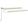 vidaXL Markise Manuell Einziehbar 350x250 cm Creme