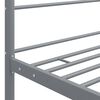vidaXL Himmelbett Grau Metall 180x200 cm