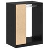 vidaXL Kleiderschrank mit Regal Schwarz Eichen-Optik 77 x 48 x 102 cm