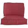 vidaXL Palettenkissenset 2 pcs Weinrot Oxford-Stoff