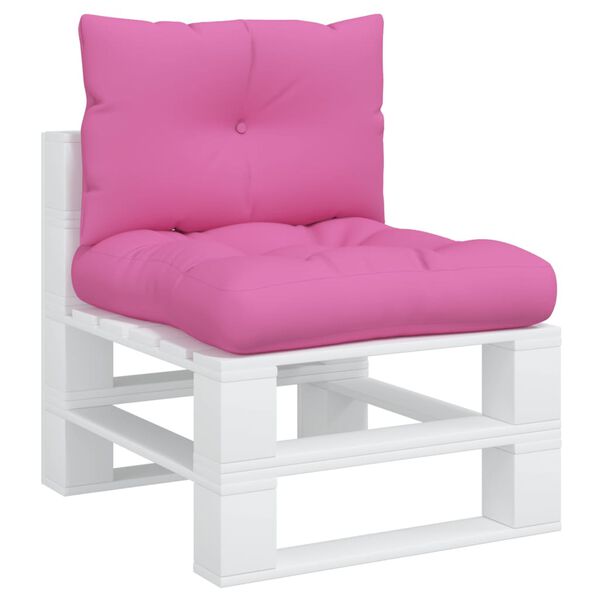 vidaXL Palettenkissen 2 Stk. Rosa Oxford-Gewebe