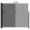 vidaXL Seitenmarkise Ausziehbar Anthrazit 180x500 cm