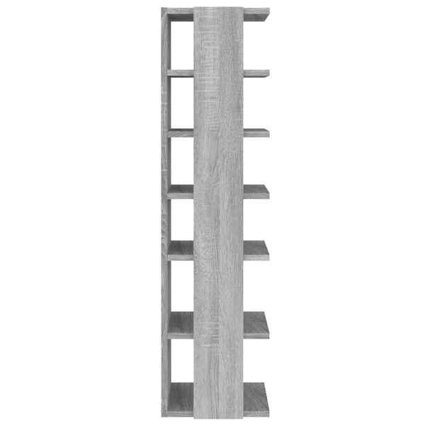 vidaXL Schuhregal Grau Sonoma 27,5x27x102 cm Holzwerkstoff
