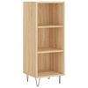 vidaXL Sideboard Sonoma-Eiche 34,5x32,5x90 cm Holzwerkstoff