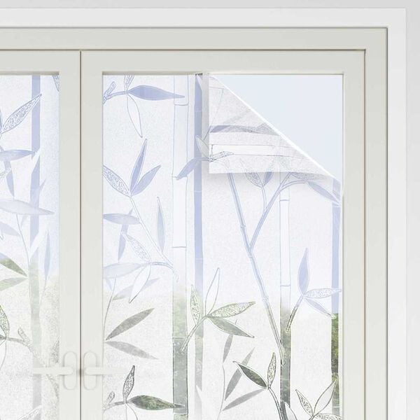 vidaXL Statisches Fensterfolie Bambus-Muster 45 x 500 cm PVC